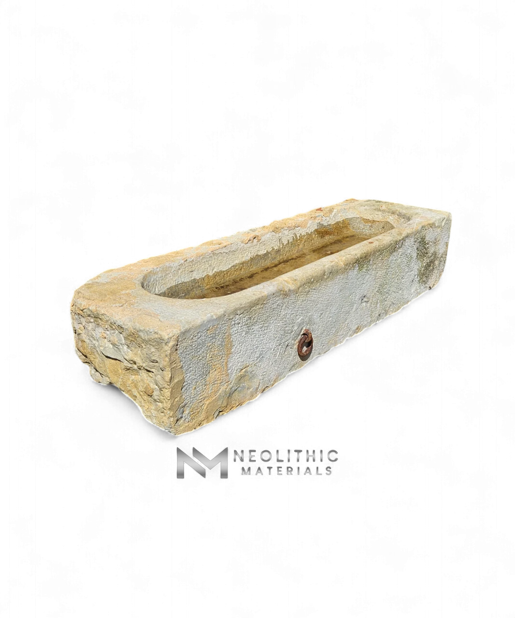 French Antique 19th Century Limestone Trough - Image 2